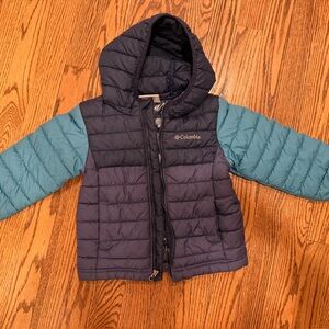 Columbia Kids' Puffer Jacket in Navy and Teal